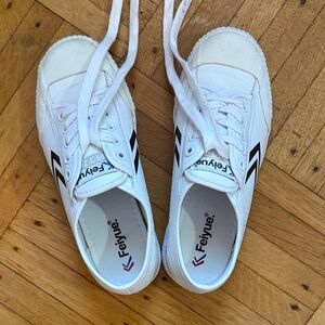 Feiyue Classic White and Black Sneakers